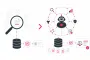 RAG vs Agentic RAG im Vergleich: links klassische Dokumentensuche mit Lupe, rechts KI-Agent mit Analyse-Loop und Entscheidungsfindung